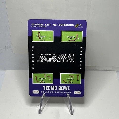 2026 Bo Jackson Battle Arena TECMO BOWL Please Let Me Comeback PL16 1st Ed. SSP