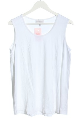 CHALOU Basic Top Damen Top Gr. DE 38 weiß Casual-Look