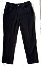 LADIES / WOMEN'S CROFT & BARROW BLACK STRETCH JEANS 6P