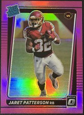 2021 Donruss Optic #297 Jaret Patterson Pink