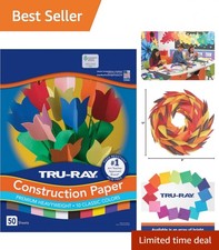 Assorted Heavyweight Sulphite Paper - 9" x 12" with Fade Resistant Colors