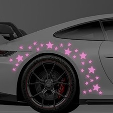 30pcs Vinyl Decal for Cars, High Intensity Reflective DIY Stickers for Purple