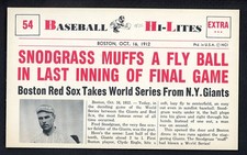 1960 NU CARD HI LITES # 54 FRED SNODGRASS GIANTS NR-MT 515472 (KYCARDS)