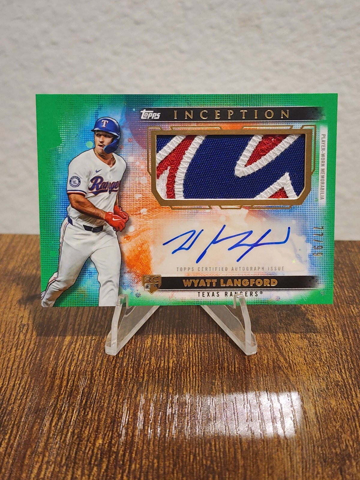Wyatt Langford 2024 Topps Inception #83 Green Price Guide - Sports 