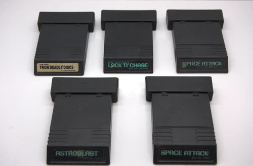 Lot of 6 Atari 2600 Games Tested Tron Space Attack Astroblast Lock N Chase