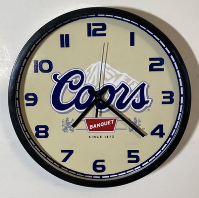 Coors Beer Nostalgic Logo Battery Wall Clock