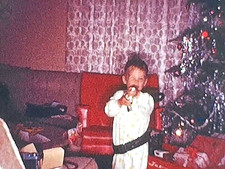 8mm Film 1965 Christmas Morning 1960s Home Movie Boy Pistols Wagon Football Cars