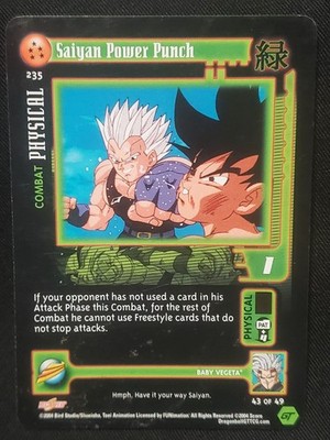 Saiyan Power Punch #235 - Vintage 2004 Score Dragon Ball GT TCG Rare