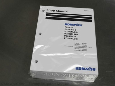 Komatsu PC210-8/LC-8/NLC-8, PC230NHD-8, PC240LC/NLC-8 Excavator Service Manual