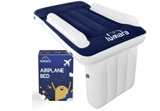 LUMARA Inflatable Toddler Airplane Bed for Baby Seat Safety Belt