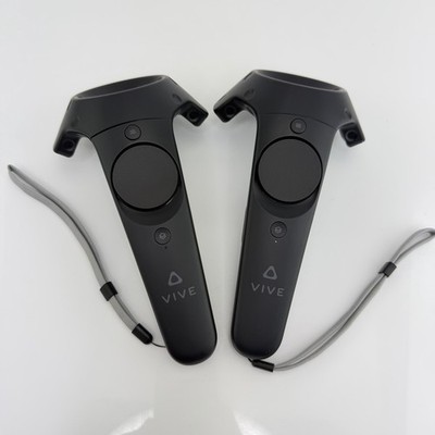 HTC Vive Virtual Reality VR Wand Controllers Pair Black  2PR7100