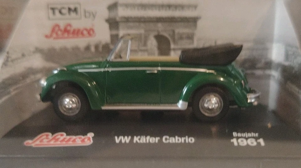 SCHUCO -TCM  Modellino VOLKSWAGEN MAGGIOLINO CABRIO (1961) - Scala 1:72 - Immagine 3 di 4