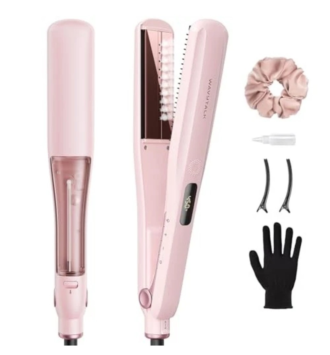 Wavytalk Steam Seash Hair Straightener And Smooth Barrier