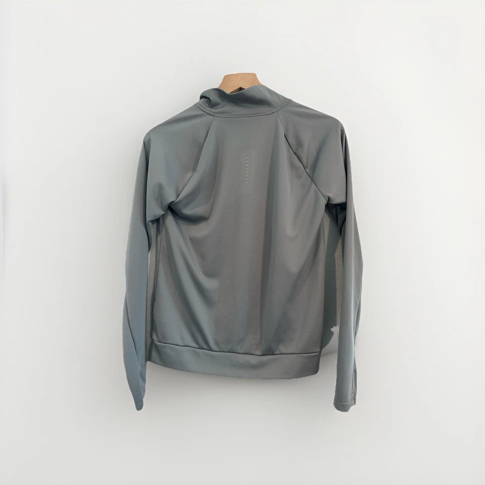 Chaqueta Nike Running Mujer 1/4 Cremallera Talla XS Gris Logo Foto 2 de 4
