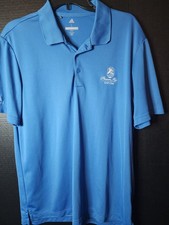 Pheasant Run Golf Club Men's Golf Polo Shirt Blue Adida Golf Polyester Large