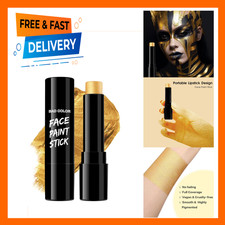 Gold Eye Black Blendable Face Body Paint Stick Waterproof Metallic Full Body