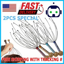 2PCS Head Massager Scratcher Neck Massage Scalp Relax Calm Stress Relief Octopus
