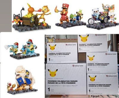 Pokemon Celebration Parade Figures (5) New In Box, Pokemon Center Exclusives NIB