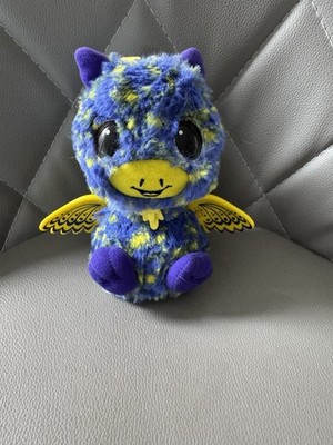 Hatchimals Giraven blau & gelb Giraffe Rabe Vogel Spielzeug mit Geräuschen