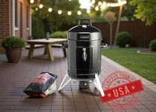 Cuisinart 16" Vertical Charcoal Smoker,Freeshiping