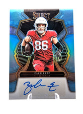 2022 Panini Select Signatures Zach Ertz Blue Prizm Auto 22/35 Cardinals #SIP-ZE