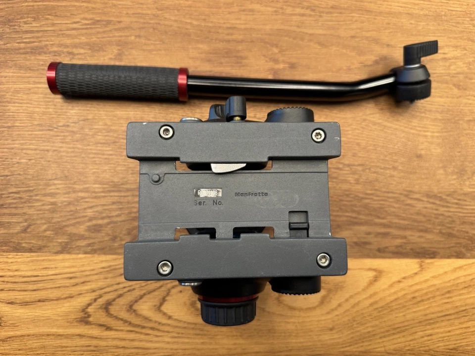 Manfrotto Leichter Fluid-Video-Neiger Mit Flacher Basis - Schwarz - Bild 4 von 4