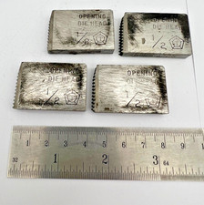 Toledo 1/2" NPT Pipe Threading Dies Thread Cutter Inserts Set of 4 Made in USA