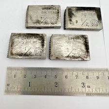 Toledo 1/2" NPT Pipe Threading Dies Thread Cutter Inserts Set of 4 Made in USA