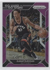 2016-17 Panini Prizm Go Hard or Go Home Purple Prizm /75 DeMar DeRozan #22