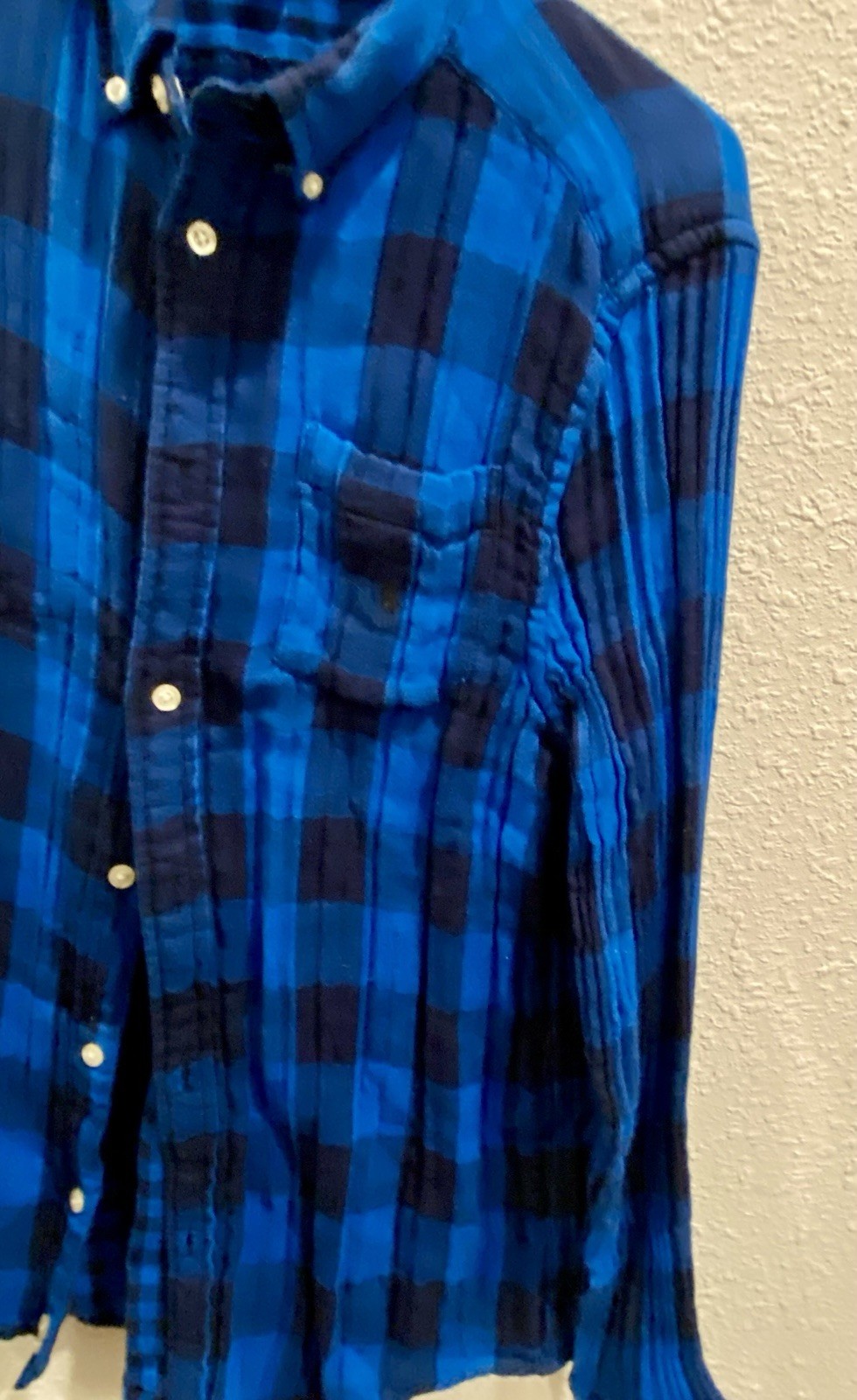 Ralph Lauren Reversible Quilted Flannel Shirt Jacket Men’s XL Blue Plaid thumbnail 5