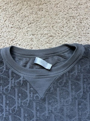 Dior Grey Oblique Towel T-Shirt Size S | eBay