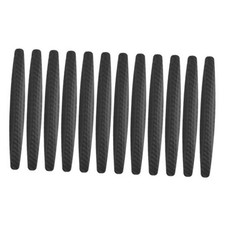 Black Anti-Collision Side Door Edge Guards - 12pcs Car Door Edge Protectors