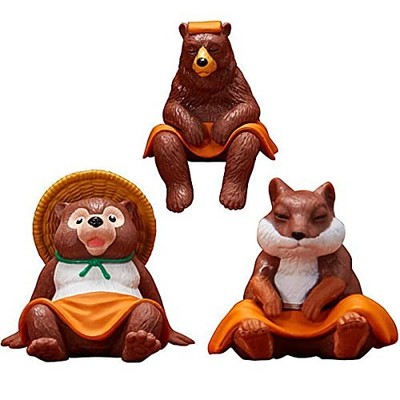Tier Sauna 3er Set Gashapon Kapsel Spielzeug