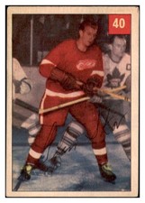 1954 PARKHURST # 40 GLEN SKOV RED WINGS VG-EX 460705 (KYCARDS)