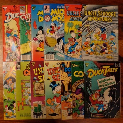 UNCLE SCROOGE DONALD DUCK MICKEY MOUSE Nice Lot Of 13 Variety Issues Disney