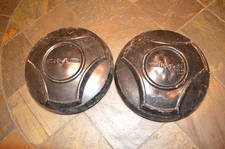 2 Black 1964 1965 1966 Gmc Dog Dish Hubcap Half Ton 10.5 Inches