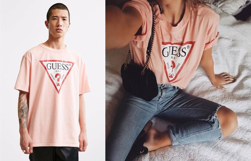 Guess Oversized Vintage Triangle Logo 