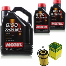 MANN-FILTER Inspektionspaket 7L Motul 8100 X-clean+ 5W-30 für VW Passat Variant