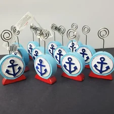 12 Anchor Place Card Photo Holders Nautical Theme Party Novelty Fishermancore