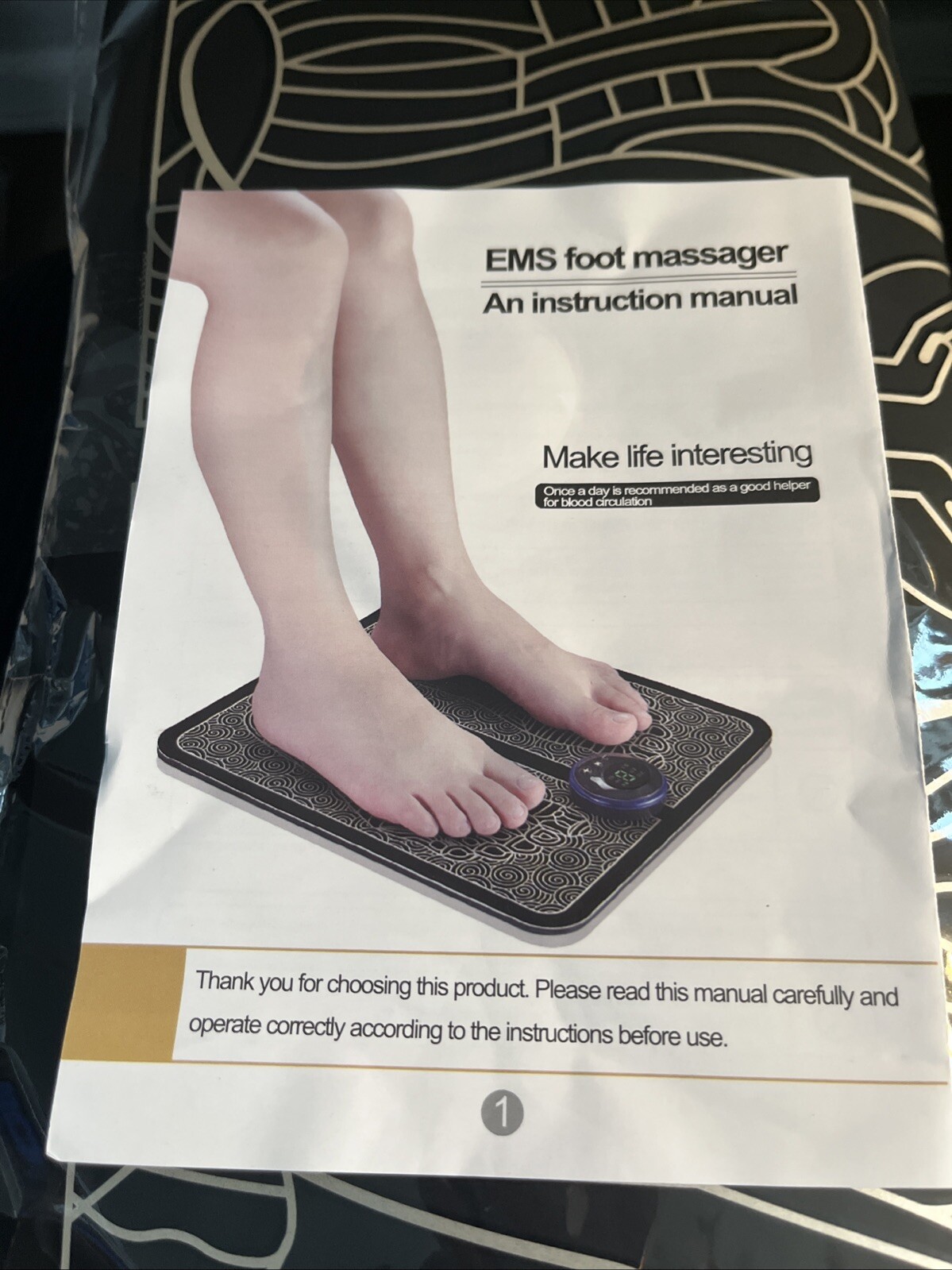 19 Level EMS Electric Foot Massager Pad Muscle Stimulator Blood Circulation Mat