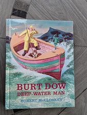 Burt Dow Deep Water Man Autographed  Robert McCloskey Signed Childrens Book RARE