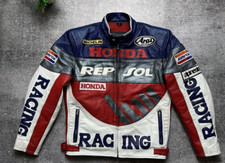 Giacca pelle moto Honda Repsol vintage anni 90 Michelin Racing Moto F1 - migliore