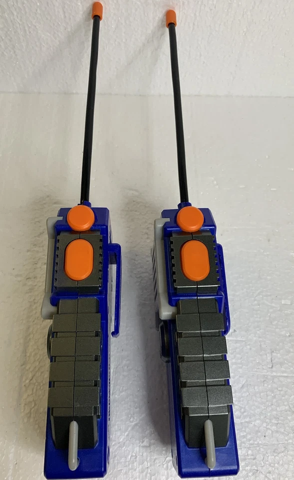 Nerf Walkie Talkies Blue Gray & Orange Works Great - Image 4 of 4