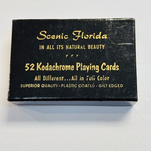 Carte da gioco Florida 1952 mazzo completo colore Kodachrome ara BELLISSIME vintage - Foto 8 di 10