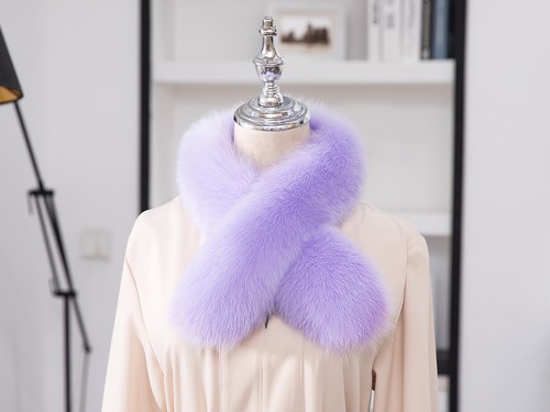 Women's Winter Warm Real Fox Fur Scarf Collar Shawl Scarves Wrap Neckerchief - Picture 34 of 41