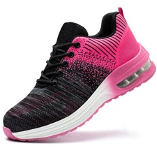 Women’s Work Shoes Steel Toe Safety Shoes Lightweight Industrial Sneakers