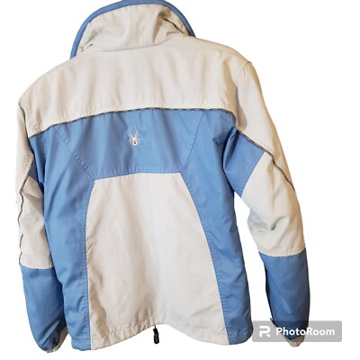 Spyder Jacket Boys 16 Blue Insulated Ski Snowboard Zip Close US | eBay