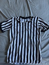 Referee shirt black and white striped