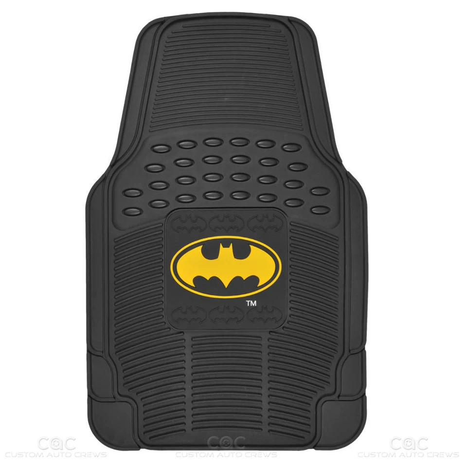Officially Licensed Batman Car Seat Cover Heavy Duty Front Rubber Floor Mat - Image 3 of 4