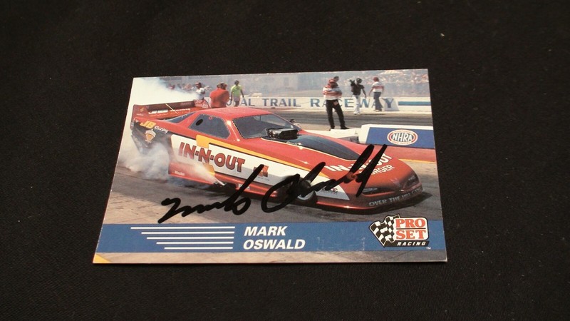 Racing Pro Set Card #69 signed by Mark Oswald